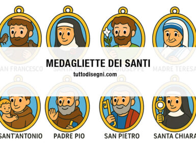 medagliette santi di carta