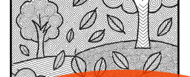 paesaggio autunno con texture