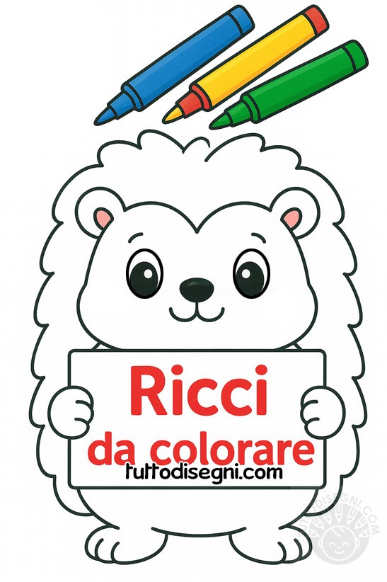 ricci da colorare