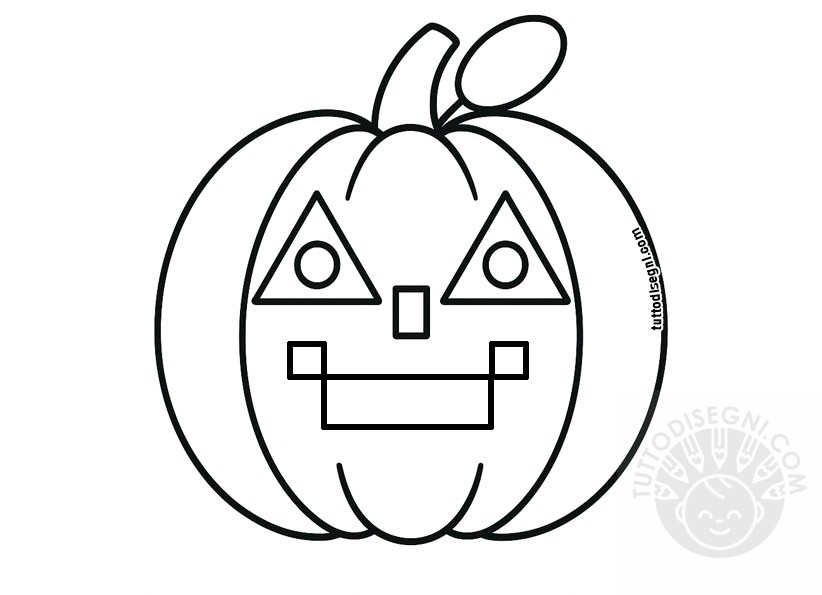 Zucca con le figure geometriche 5 scheda zucca figure