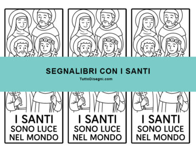 Segnalibri con i Santi 7 segnalibri tutti i santi