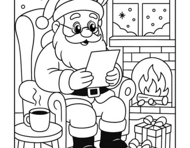 babbo natale che legge le lettere