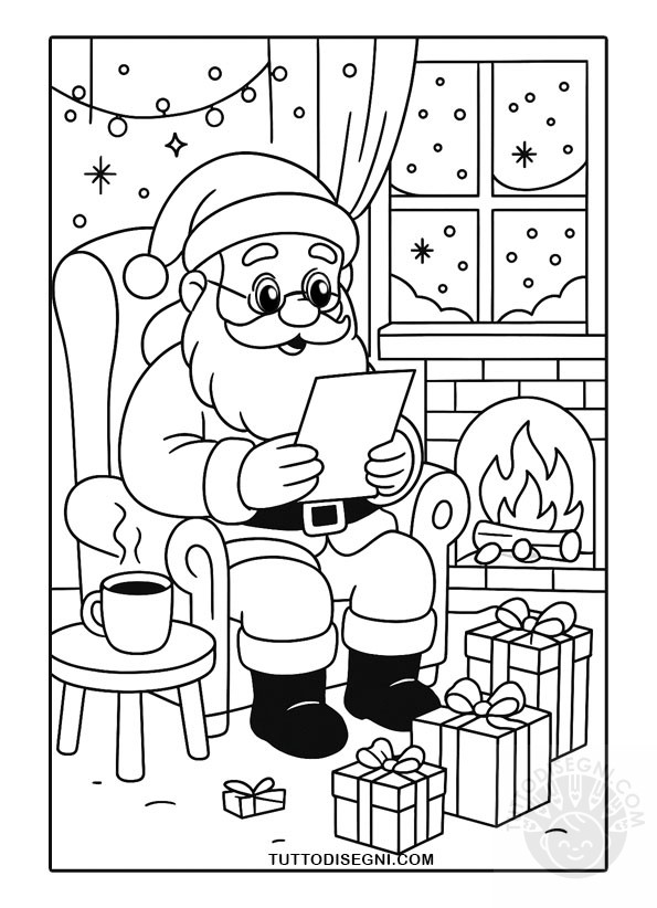 Babbo Natale che legge le lettere dei bambini 3 babbo natale che legge le lettere