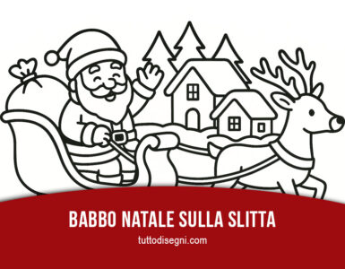 babbo natale sulla slitta