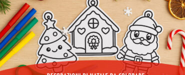 decorazioni natale da colorare