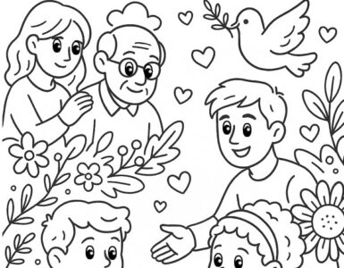 giornata gentilezza da colorare