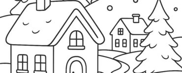 paesaggio natalizio con neve