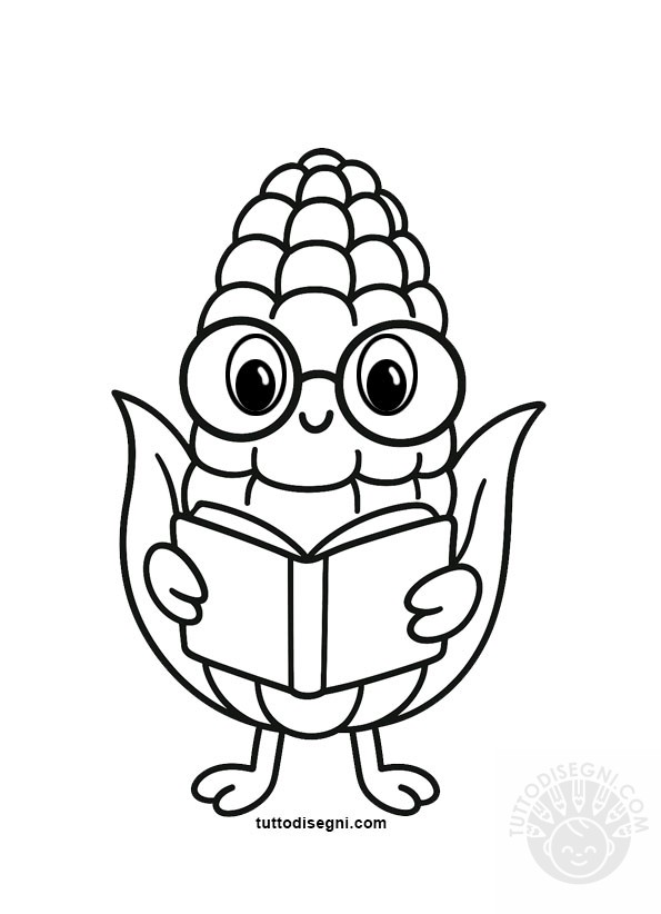 Pannocchia che legge un libro 3 pannocchia con libro