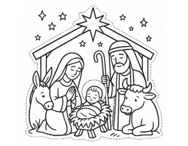 Presepe da ritagliare 4 presepe da ritagliare
