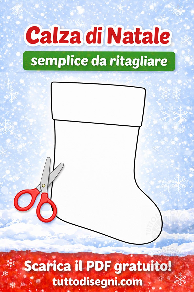 calza natale semplice