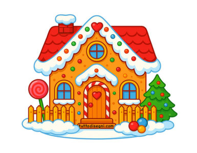 Casetta di Natale 9 casetta di natale colorata