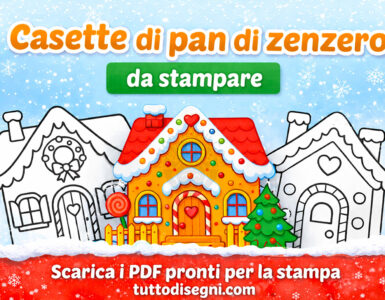 Casette di pan di zenzero da stampare 2 casette pan di zenzero