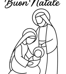 nativita stilizzata buon natale