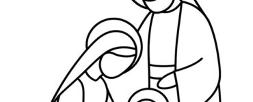 nativita stilizzata buon natale