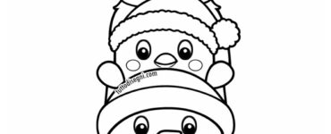 pupazzo di neve con amici