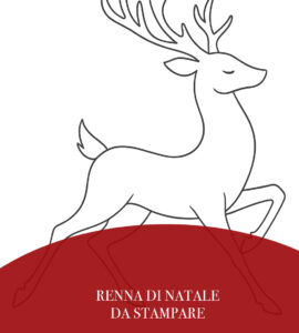 sagoma renna elegante