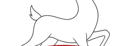 sagoma renna elegante