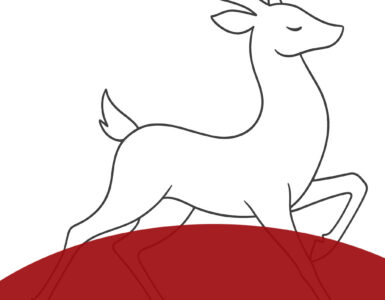 sagoma renna elegante