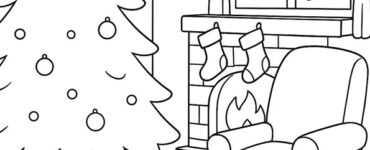 scena natale gatto con pacco regalo