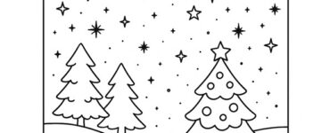 sfondo natalizio da colorare