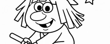 befana simpatica da colorare