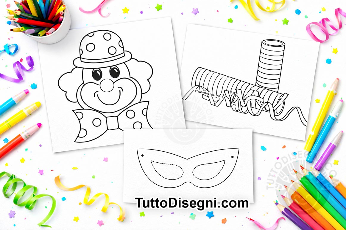 carnevale da colorare