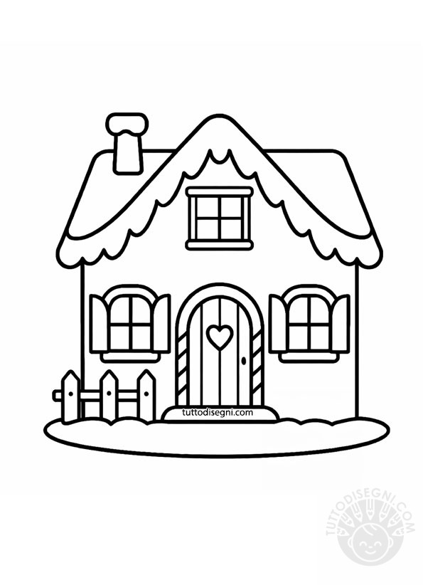 casa da colorare