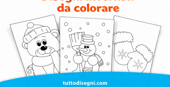 disegni invernali da colorare