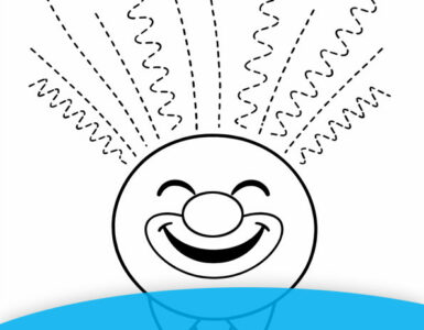 esercizio di pregrafismo con pagliaccio