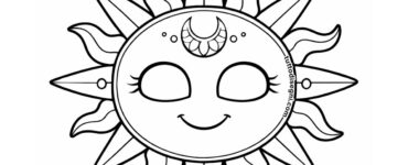 maschera sole da colorare