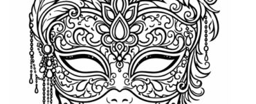 maschera veneziana con piume