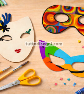 maschere artistiche da stampare