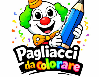 pagliacci da colorare