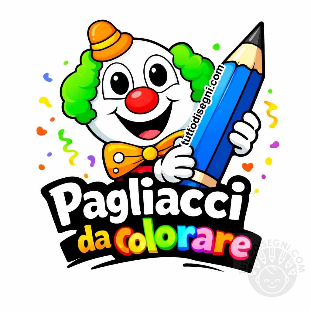 pagliacci da colorare