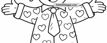 pagliaccio circo con cuori