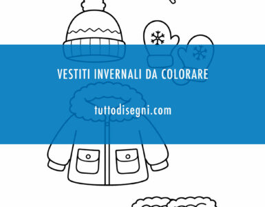 Vestiti invernali da colorare 4 vestiti invernali da colorare