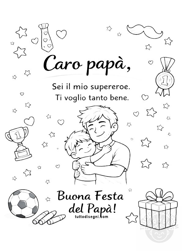 biglietto con dedica papa