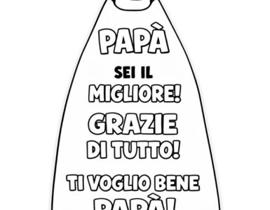 cravatta gigante frase per papa 1