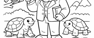 darwin day da colorare