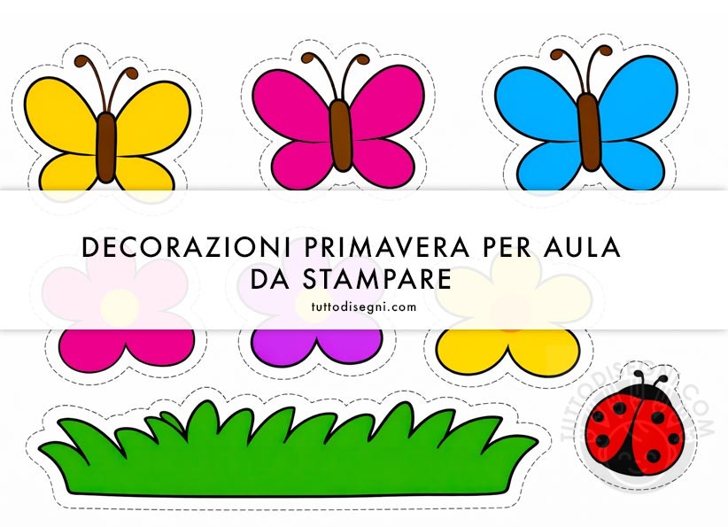 decorazioni primavera per aula a colori