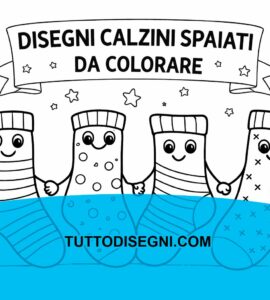 disegni calzini spaiati da colorare