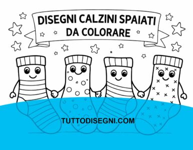 disegni calzini spaiati da colorare