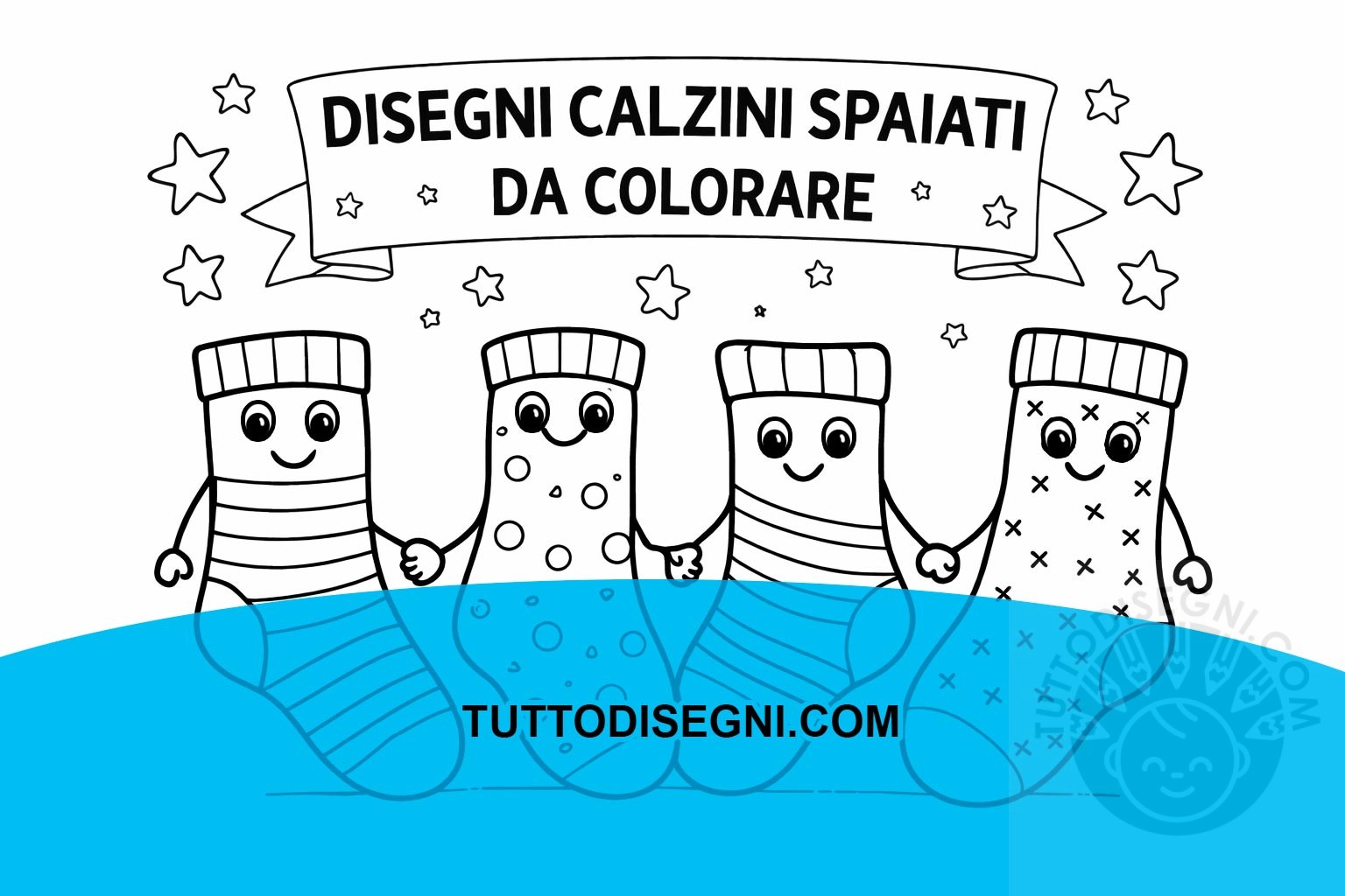 Disegni Calzini Spaiati da colorare 3 disegni calzini spaiati da colorare
