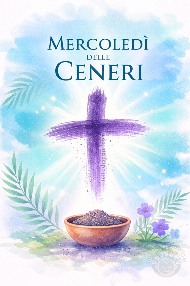 Mercoledì delle Ceneri immagini 2026 7 mercoledi delle ceneri con croce di cenere