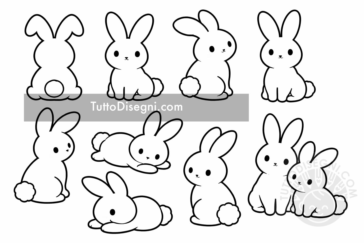 conigli disegni