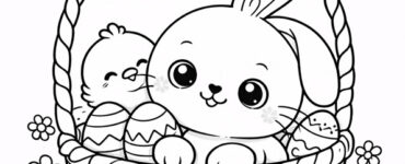 coniglietto di pasqua e pulcino