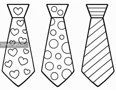 cravatte da colorare