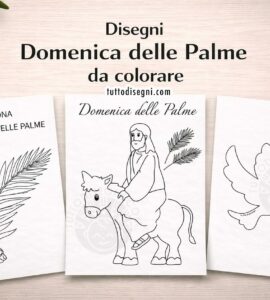 disegni domenica delle palme