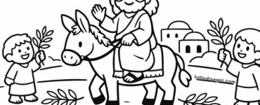 gesu su asino con rami di ulivo