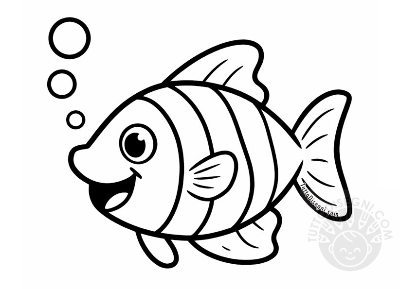 pesce da colorare
